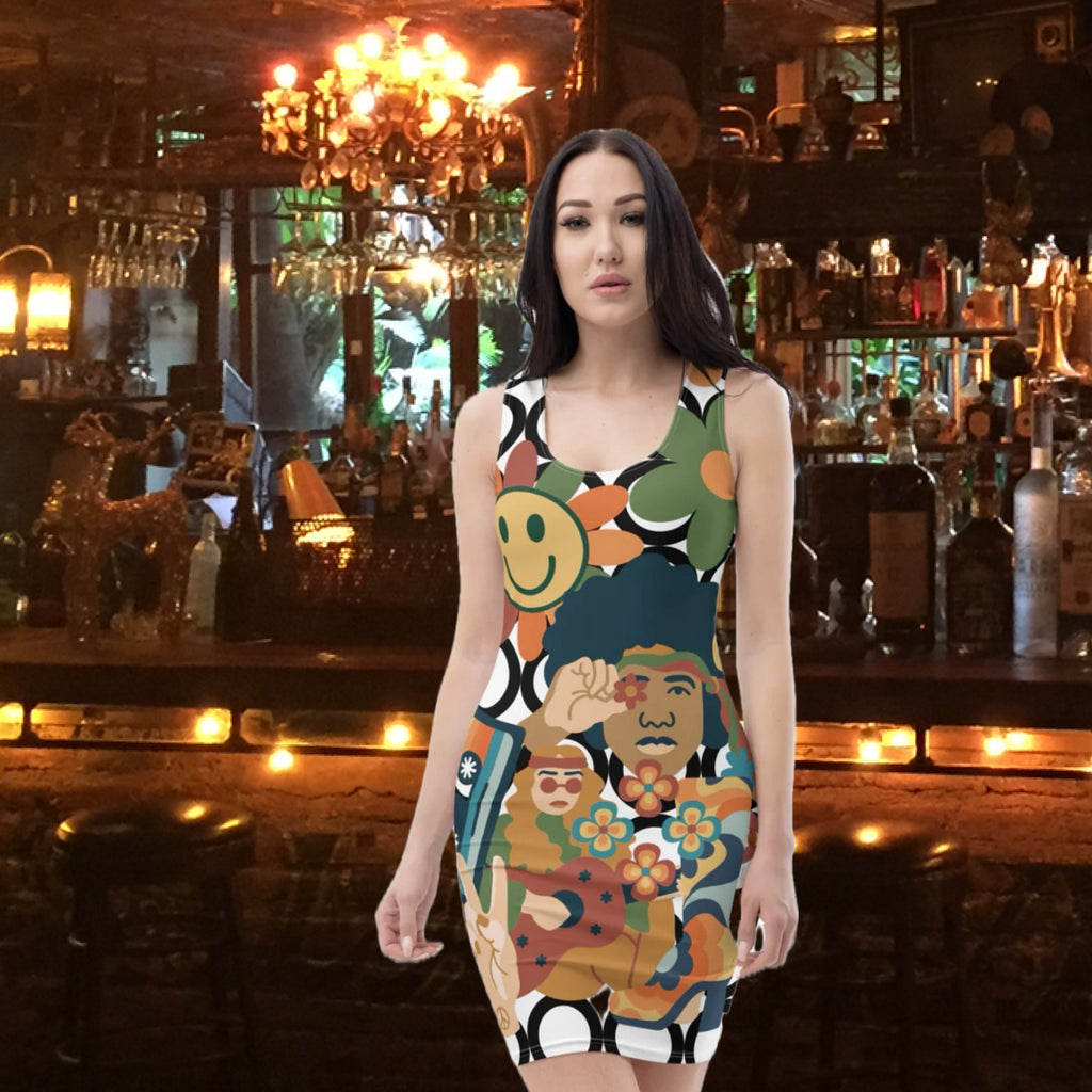 Peace Bodycon Dress