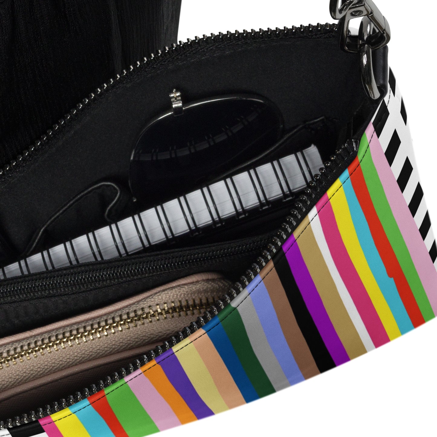 Candy Stripe Crossbody Bag