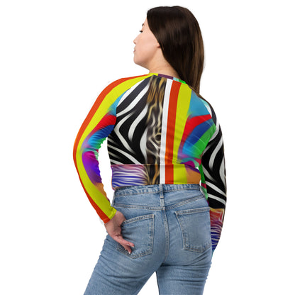 Wild Recycled long-sleeve crop top