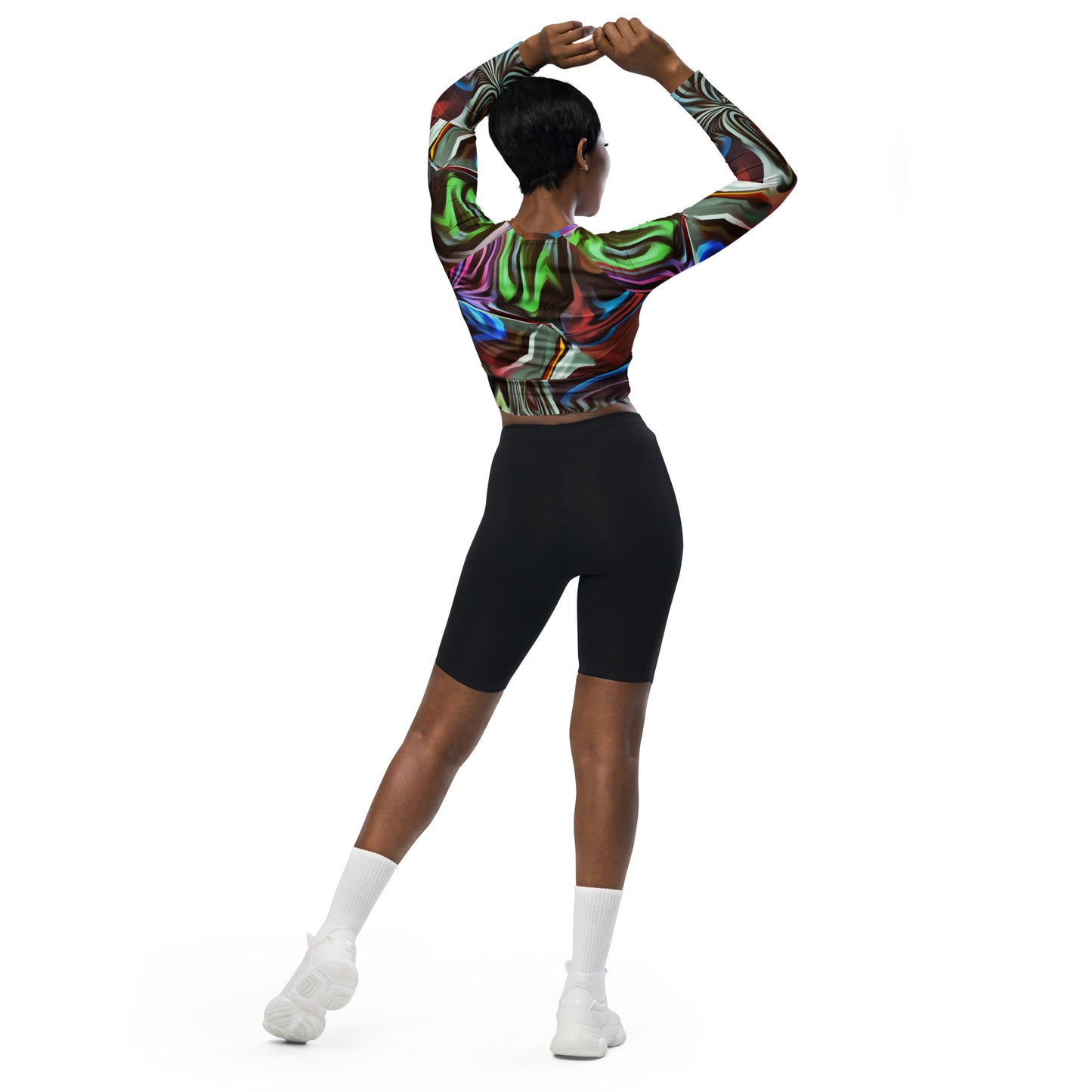 Graf Recycled long-sleeve crop top