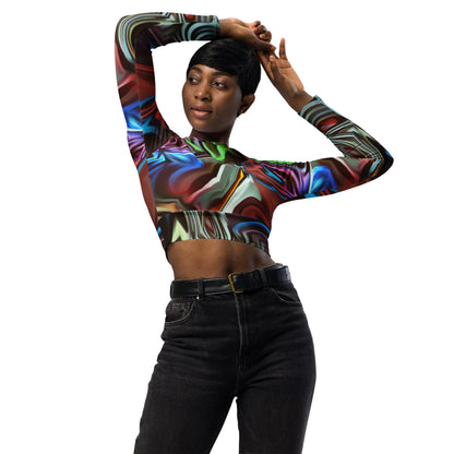 Graf Recycled long-sleeve crop top