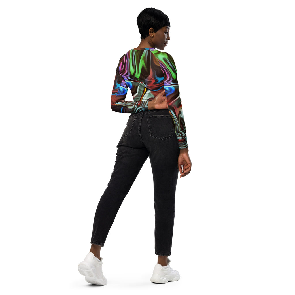 Graf Recycled long-sleeve crop top