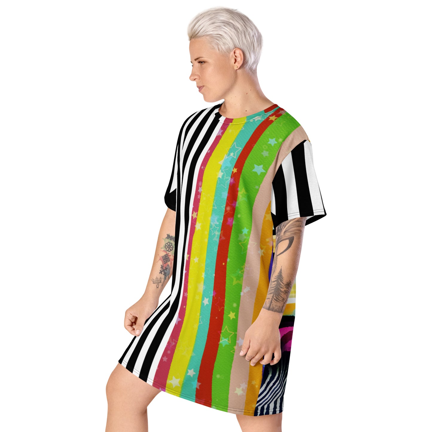 Stripe T-shirt dress