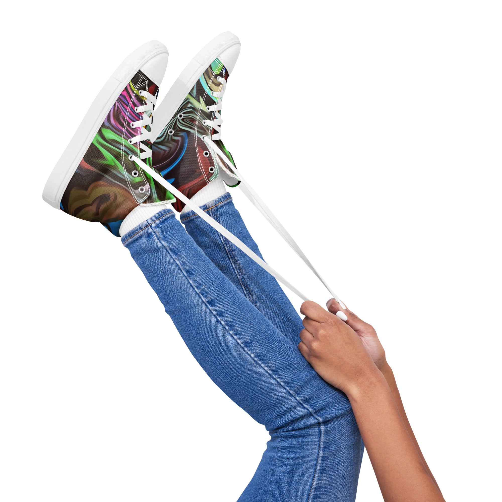 Street Women’s high top canvas shoes