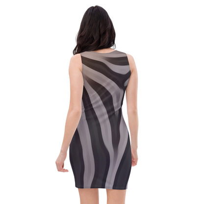 Zebra Fitted Dress