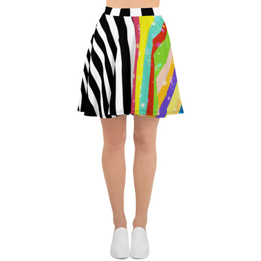 Stripe Skater Skirt