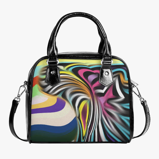 Candy-Casual Leather Saddle Bag